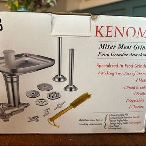 Kitchen Aid Knome Meat Grinder Attachment